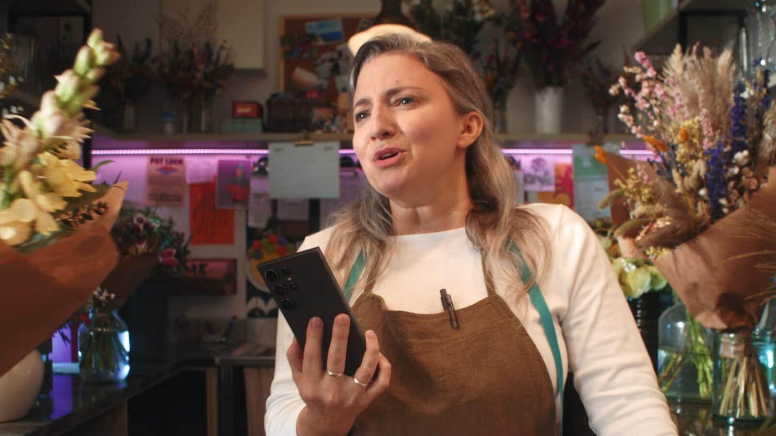 Samsung Makes You Wonder Live Translate advert, styled by London fashion stylist Hollie Lacayo